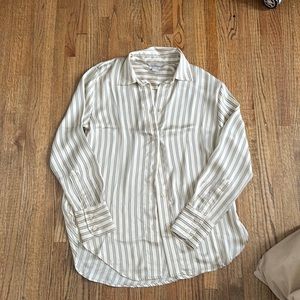 H&M satin striped button down